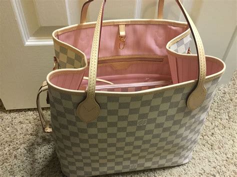 louis vuitton damier azur neverfull|Louis Vuitton Neverfull rose ballerine.